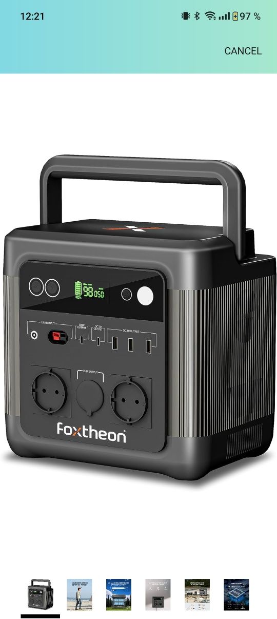 Торг! Lifepo4 зарядна станція Foxtheon Igo 1200 w 975Wh power station