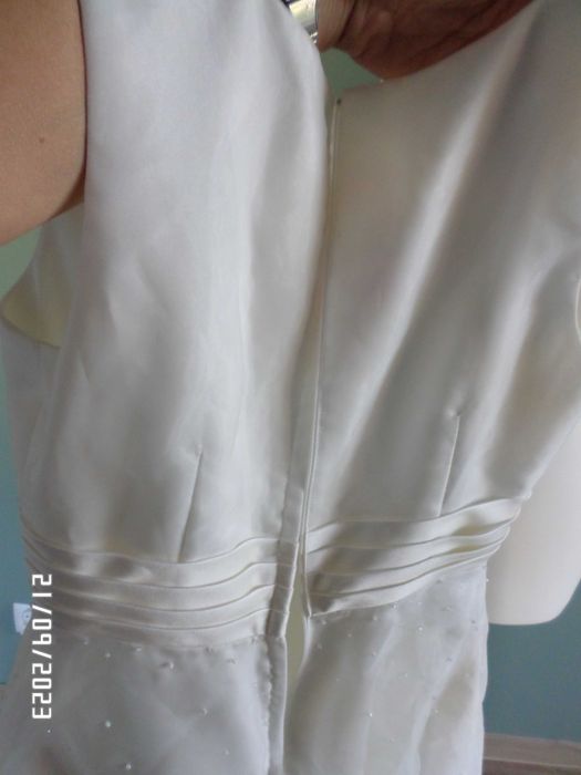 śliczna sukienka ślubna-Ecru -Rozm -S-36