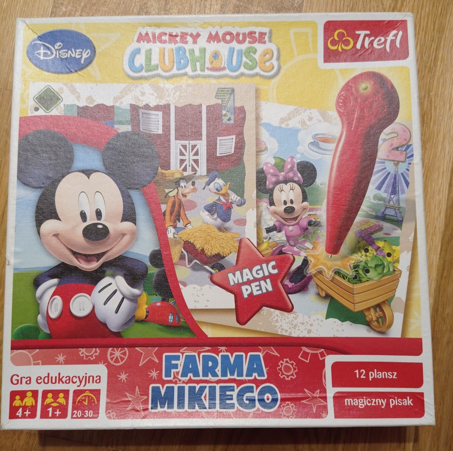Trefl Mickey Mouse Club House Farma Mikiego plansze+magiczny długopis