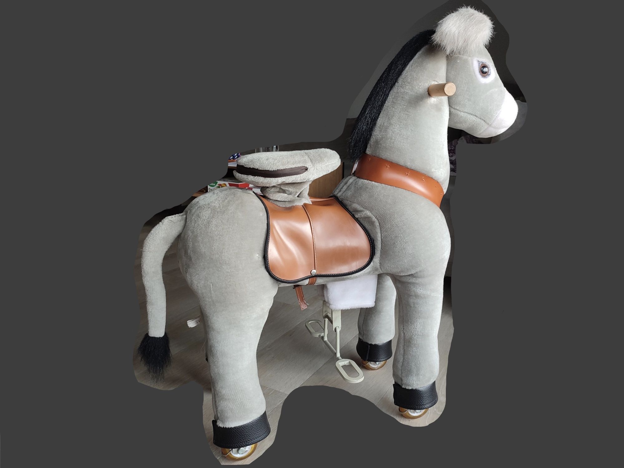 Ponycycle koń osiołek mechaniczny siodło koła
