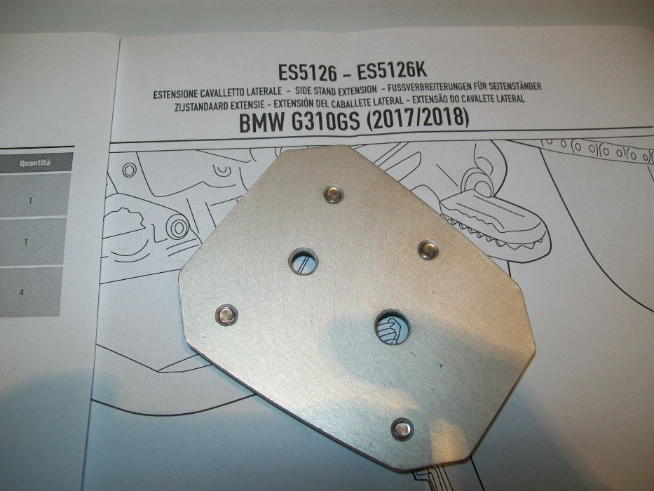 ES5126 G310GS (17>18) BMW poszerzenie stopki GIVI