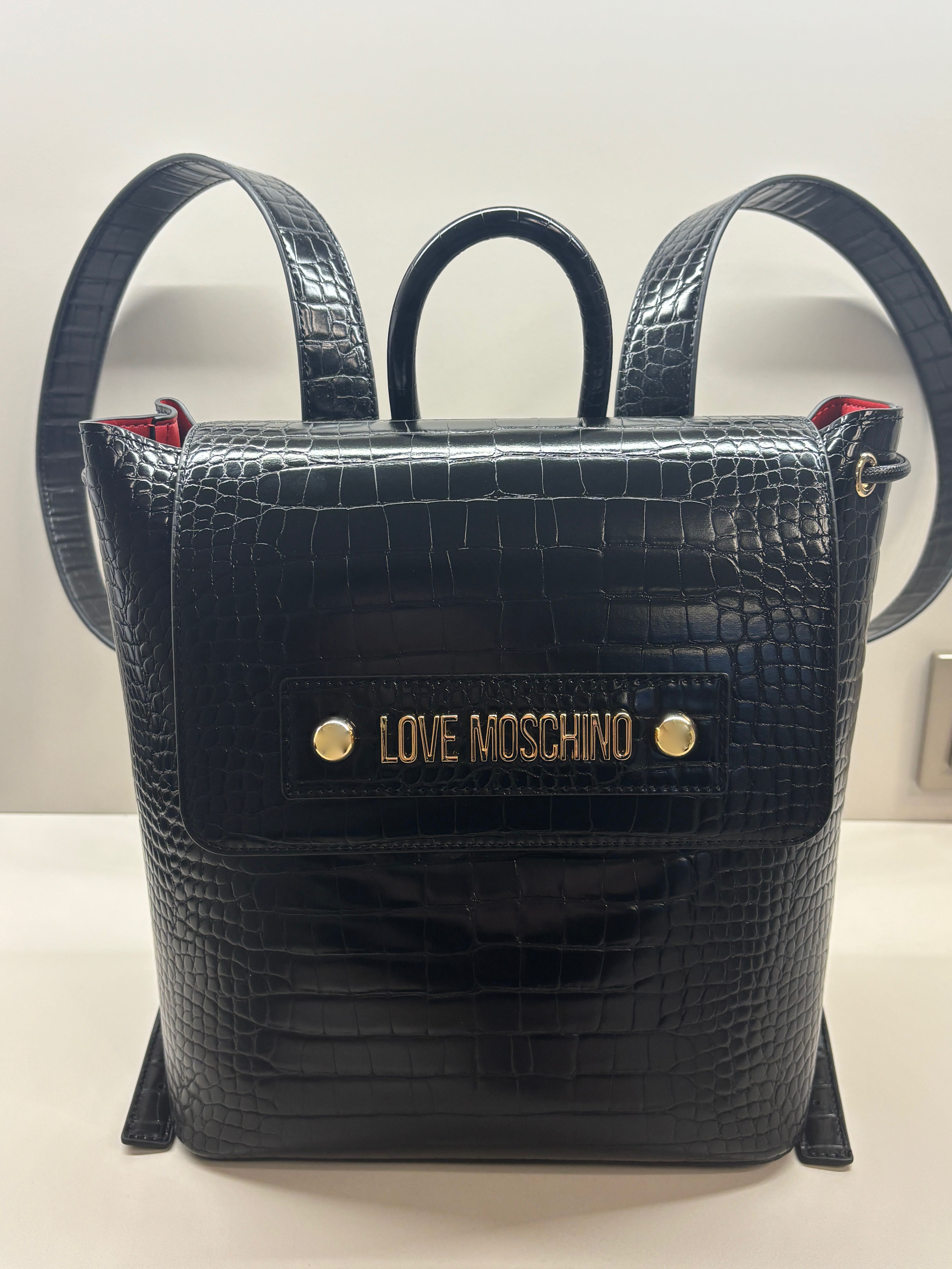 Love Moschino czarny plecak nowy z metkami