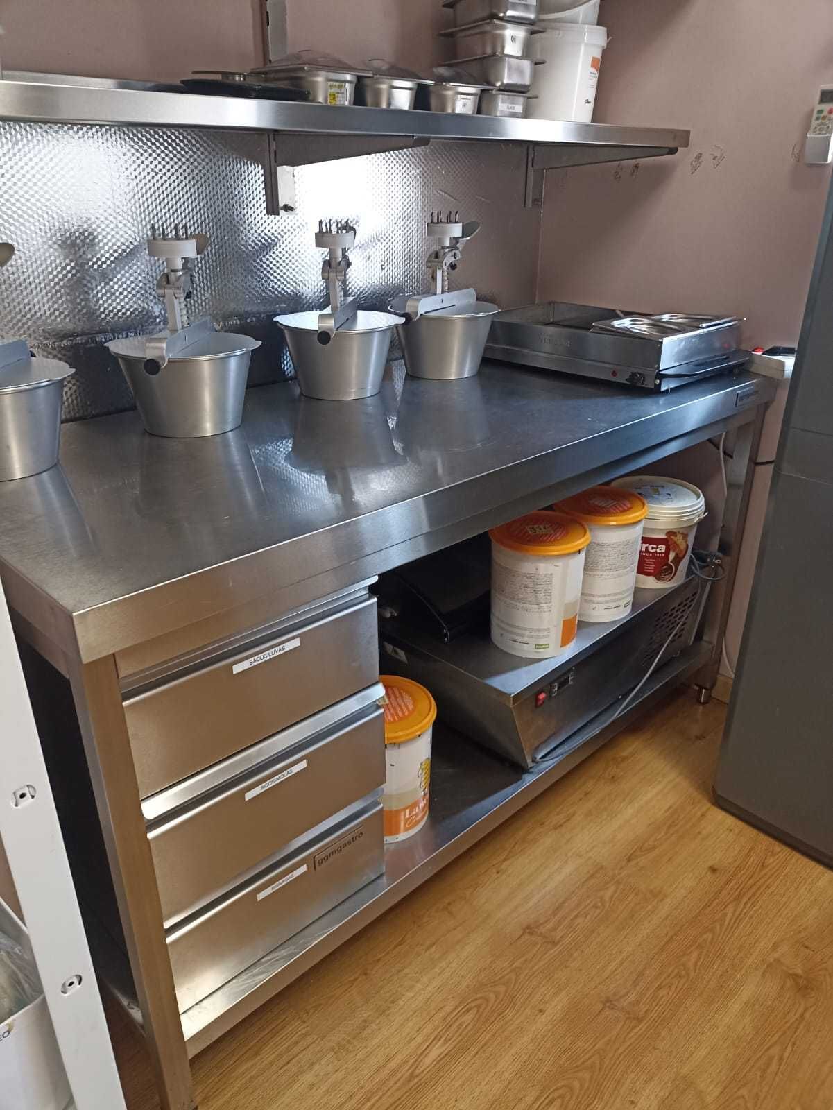 Mesa de Trabalho Inox Premium 1,6 m – impecável