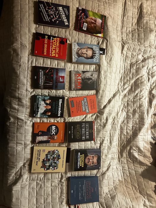 Zestaw ksiazek F1 plusninne gaming Mann itp.