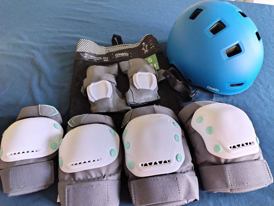 Ochraniacze, kask na hulajnogę, rolki