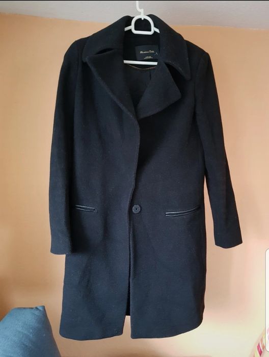 Płaszcz wiosenny wełna Massimo Dutti