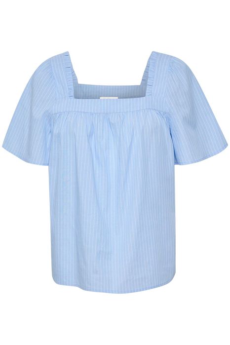 Niebieska bluzka w paski M 38 bawełna My Essential Wardrobe top prosta