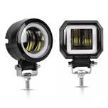 LED противотуманная фара + ангельские глазки Птф СТГ 20w авто мото