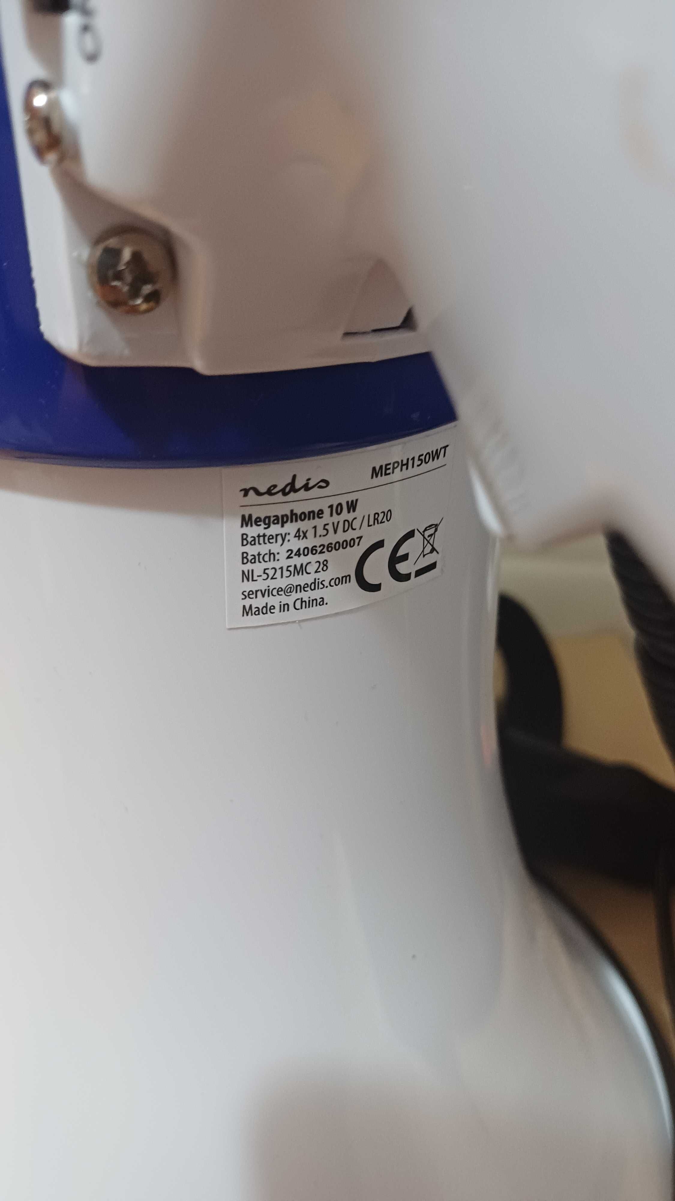 Megafon Nedis MEPH200WT (MEPH200WT) Biały/Niebieski