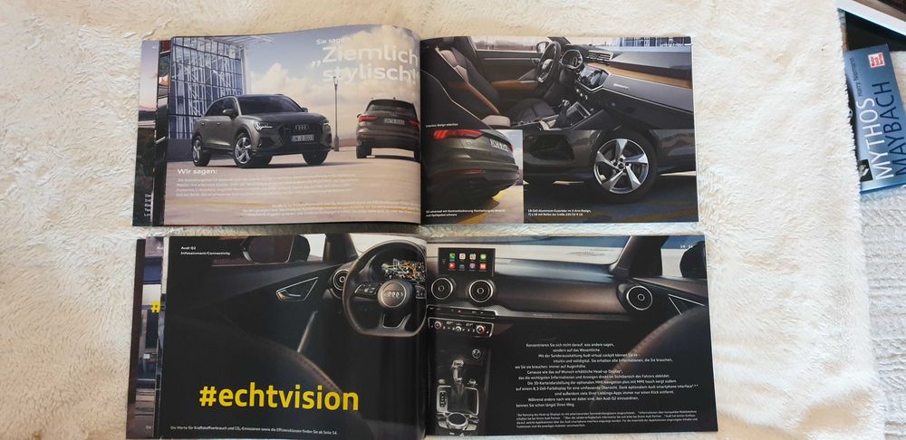 Prospekt Audi Q3 na innej Audi Q7, Audi Q8, Lexus RX 450, Porsche.