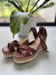Buty na korkowym koturnie 40