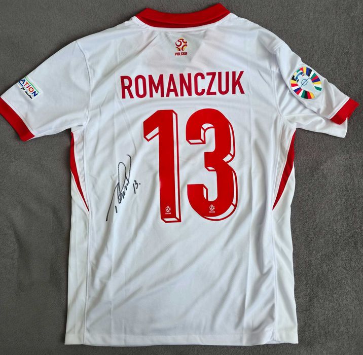 Taras ROMANCZUK koszulka reprezentacji z oryginalnym autografem