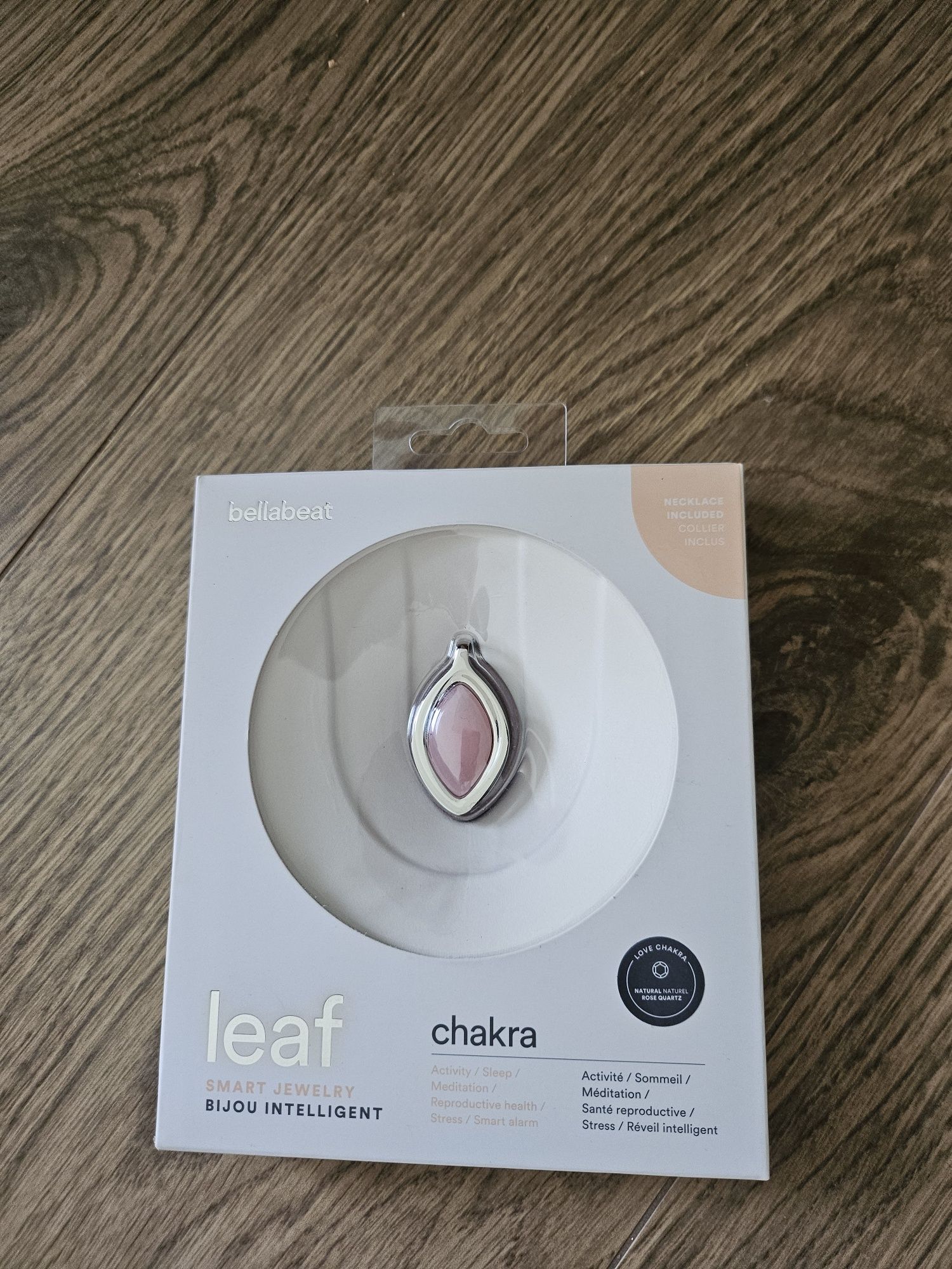 Inteligentna bizuteria Smartband BELLABEAT Leaf Chakra różowy
