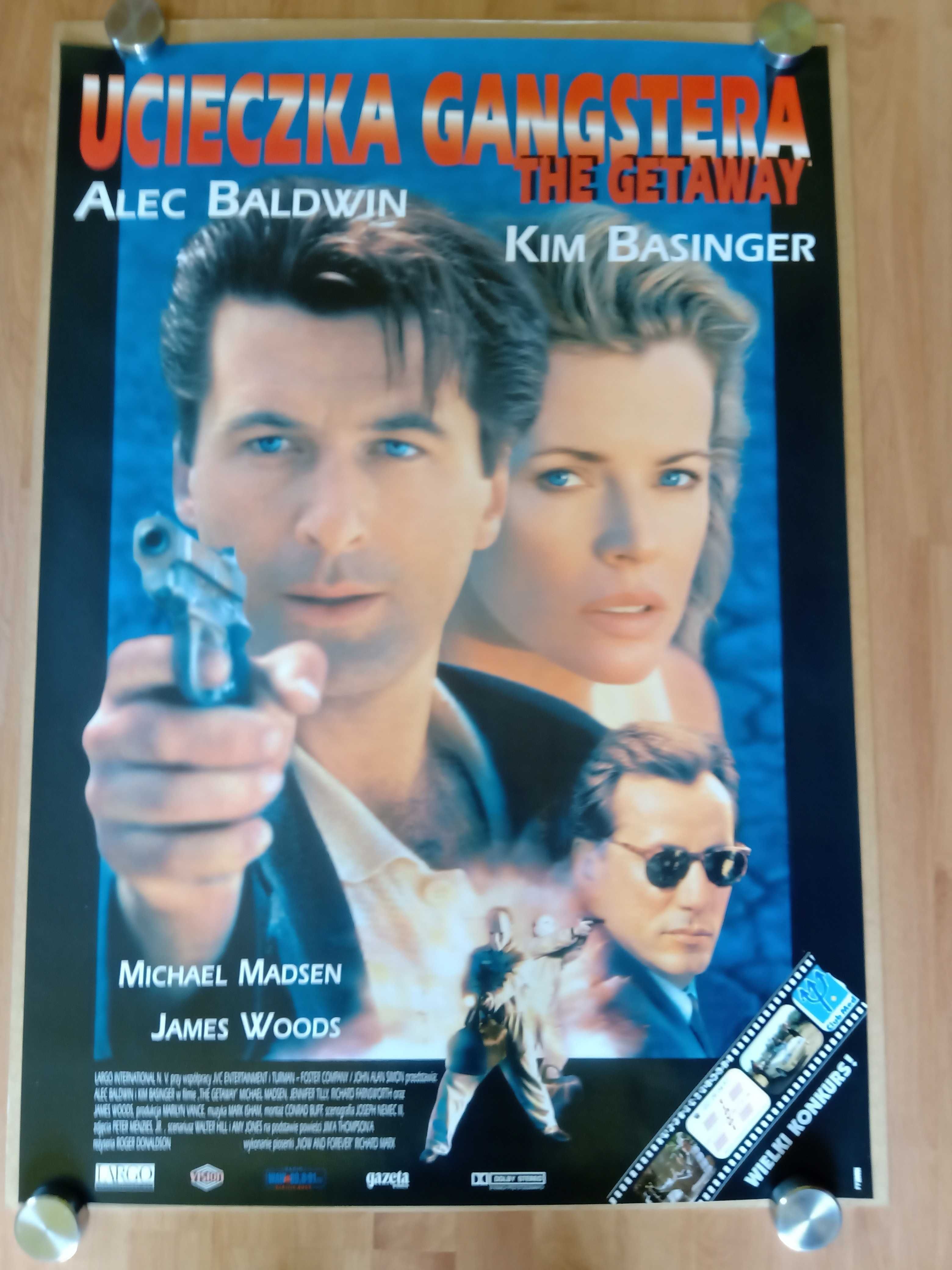 Plakaty filmowe Ucieczka gangstera Kim Basinger Oryginał z 1994 roku.