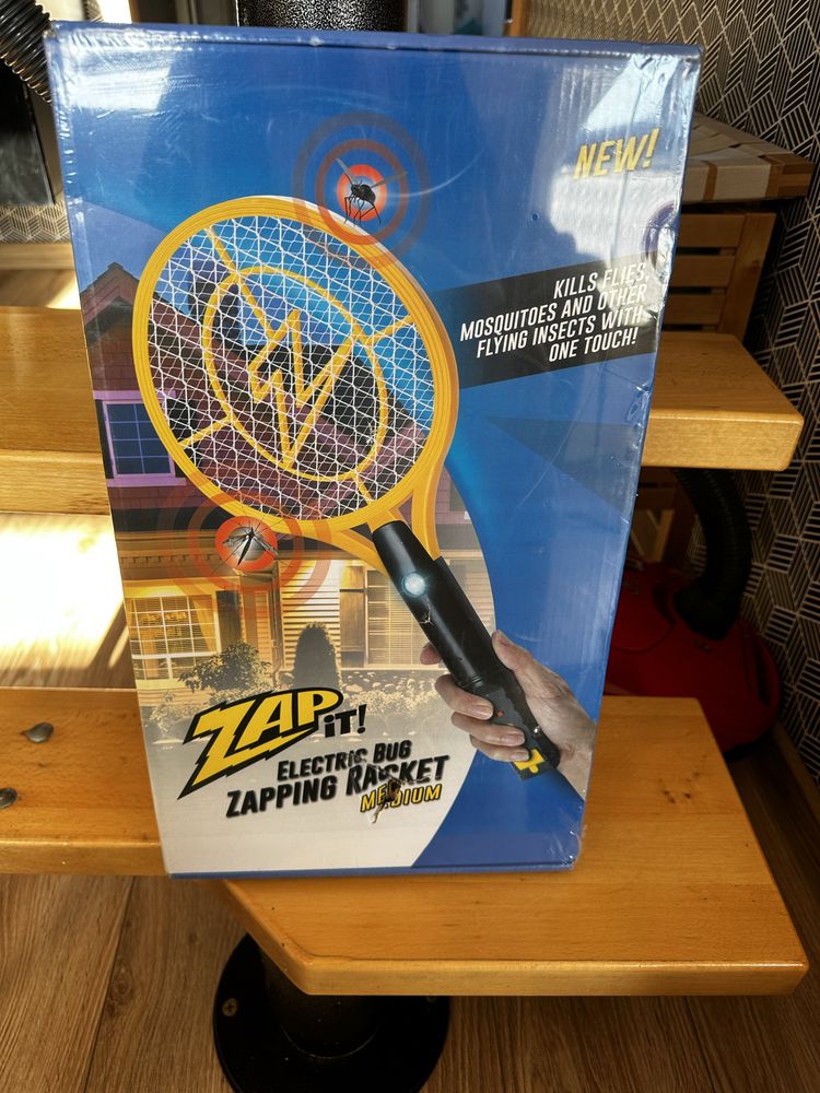 Zap It! Bug Zapper łapka na muchy, ładowana przez USB,