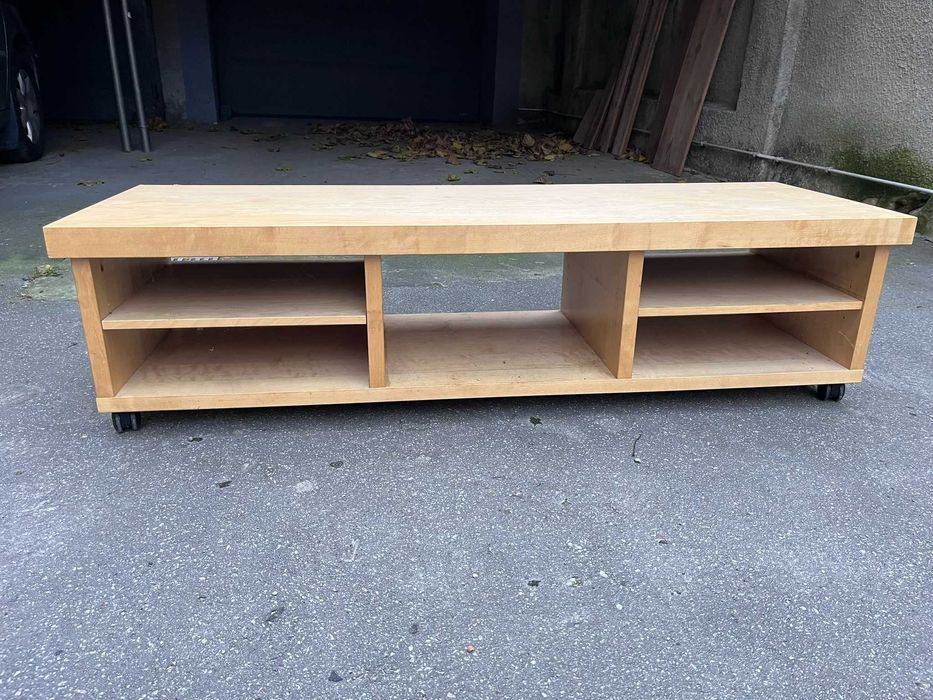 Szafka RTV IKEA MALM LACK na kólkach