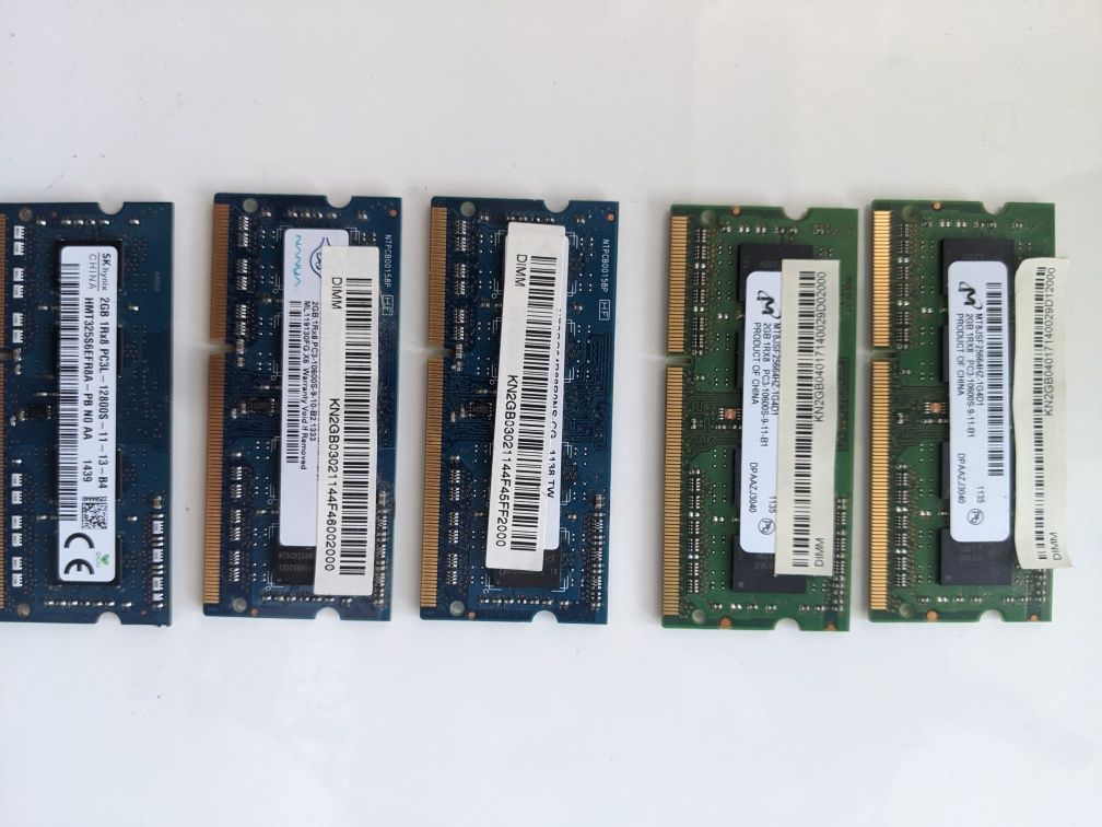 Оперативна пам'ять DDR3 2Gb до ноутбука