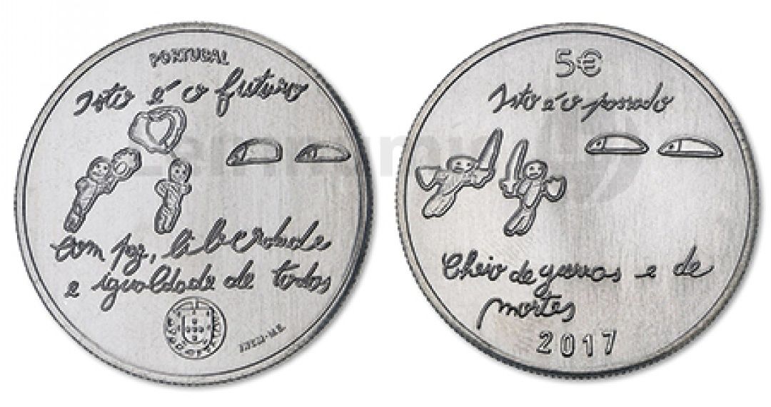Moedas comemorativas 5€ UNC - ano 2017