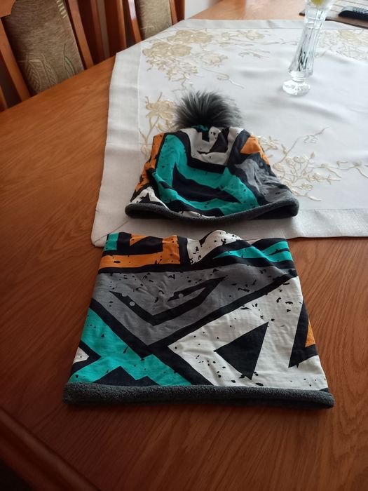 Czapka i komin na chłopca