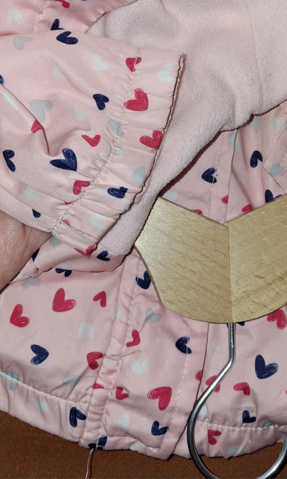 Różowa kurteczka dla dziewczynki 98cm