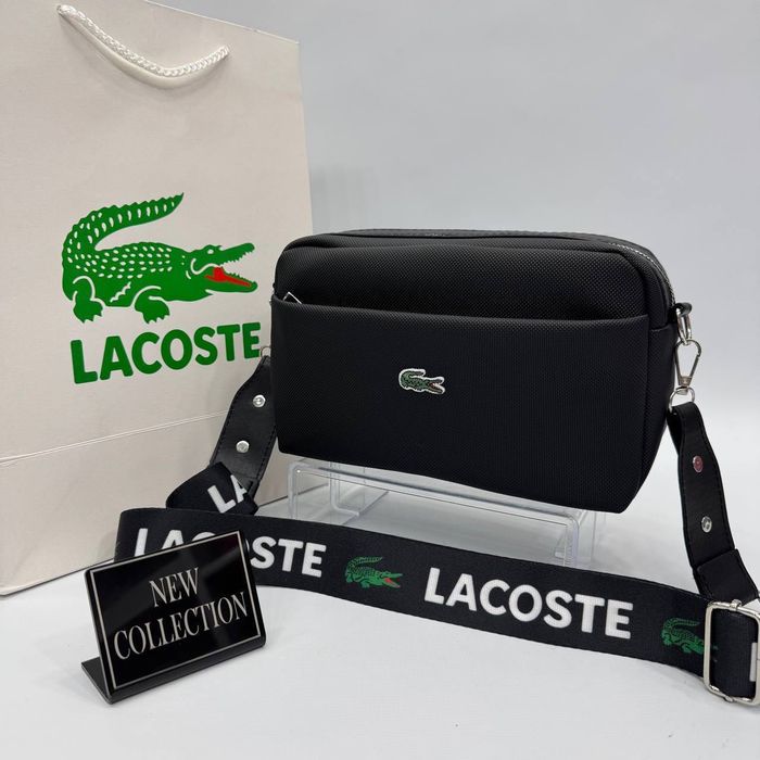 Сумка черная женская Lacoste Лакоста Кросс-боди Клатч
