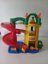 Fisher Price parking garaż samochodowy z windą Little people