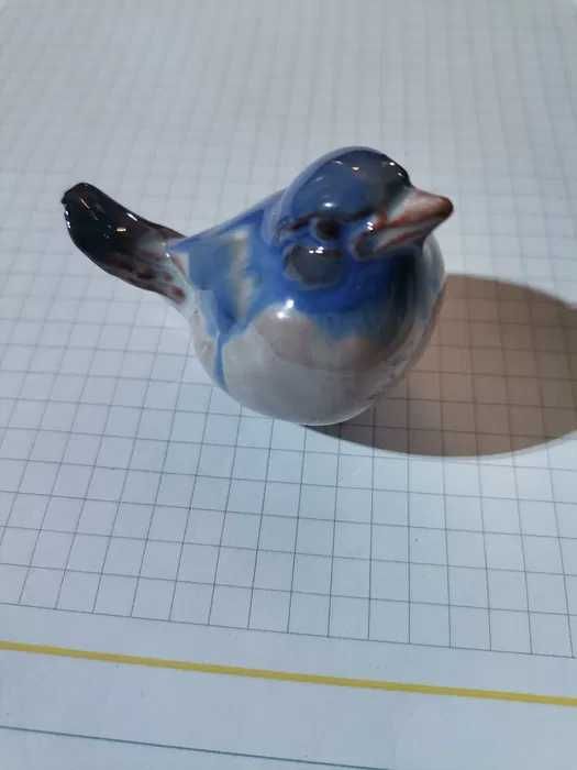 Niebieski ptak unikatowy porcelana