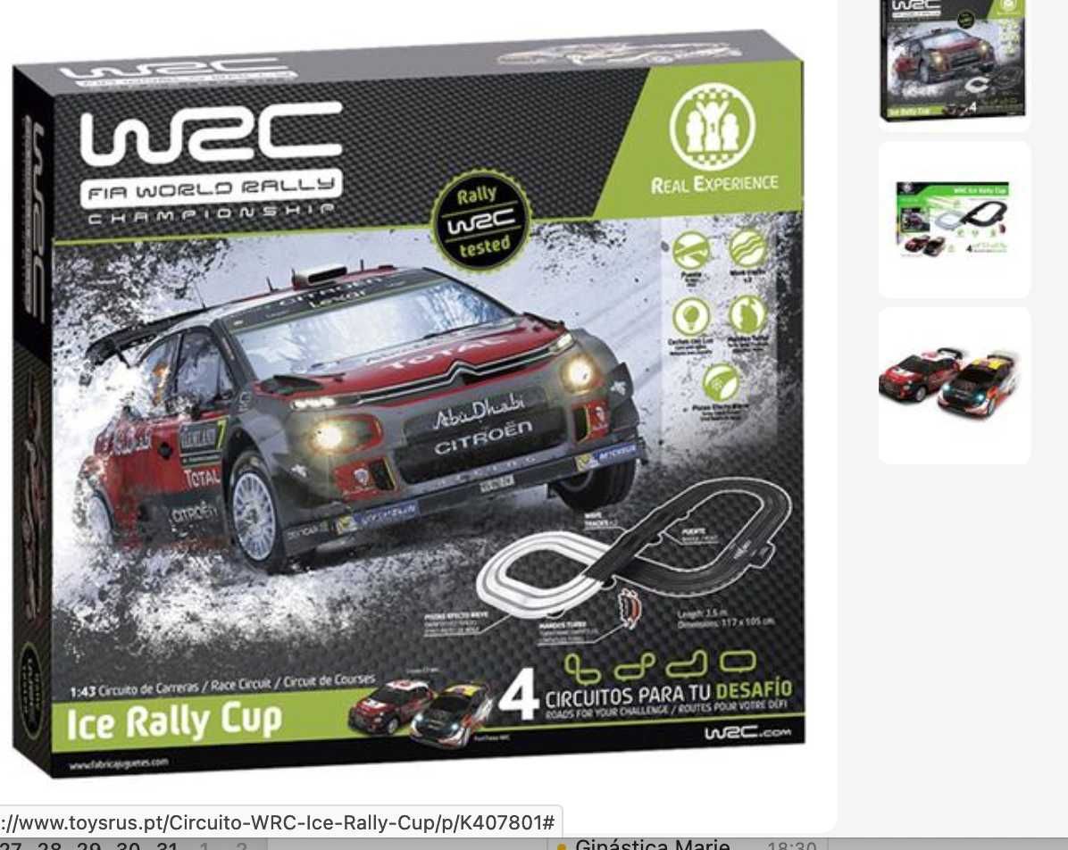 Circuito Carrera WRC Ice Rally Cup - muito bom estado