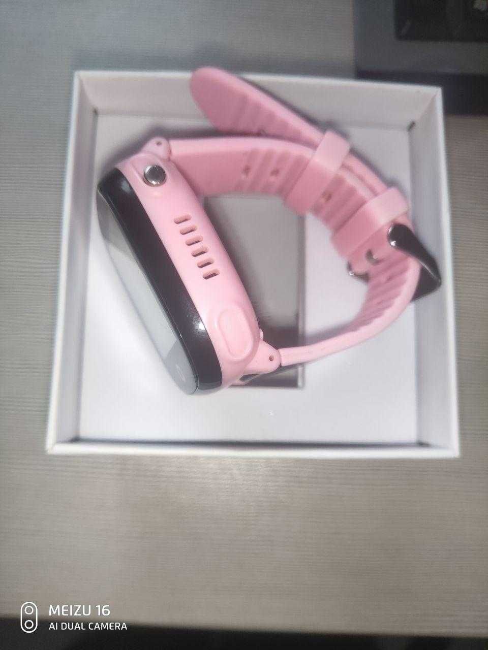 Смарт часы для девочки UWatch HW11 (Розовые) Smart GPS