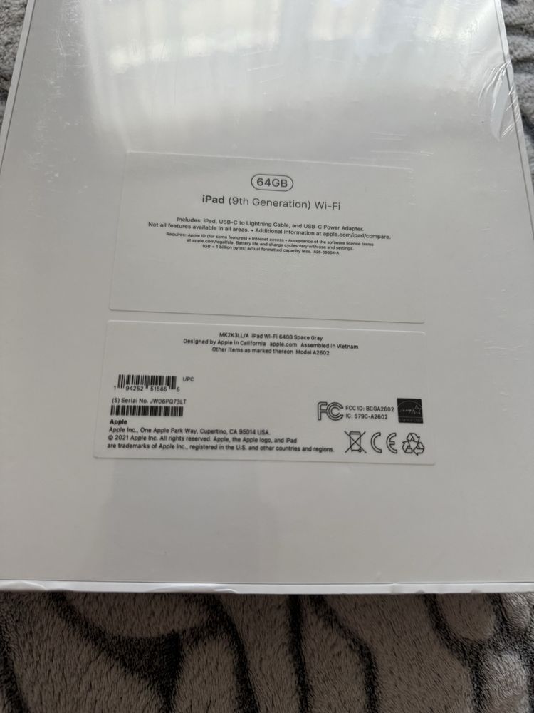 Ipad (9th Generation) Wi-Fi Space Gray 64 Gb new