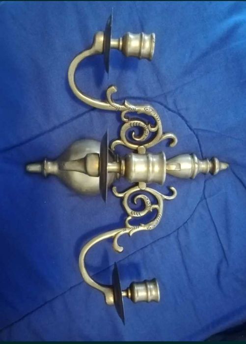 Porta Velas Antigo de Parede