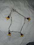 Pulseira prata criança pato Donald
