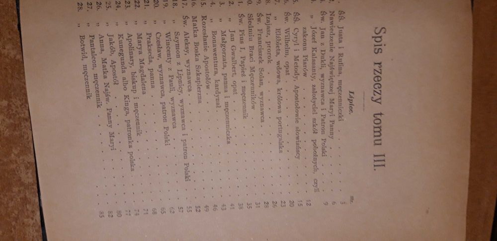 KALENDARZ WIECZYSTY cz. Żywoty Świętych,3 -X. Ćwikliński - P-ń1902