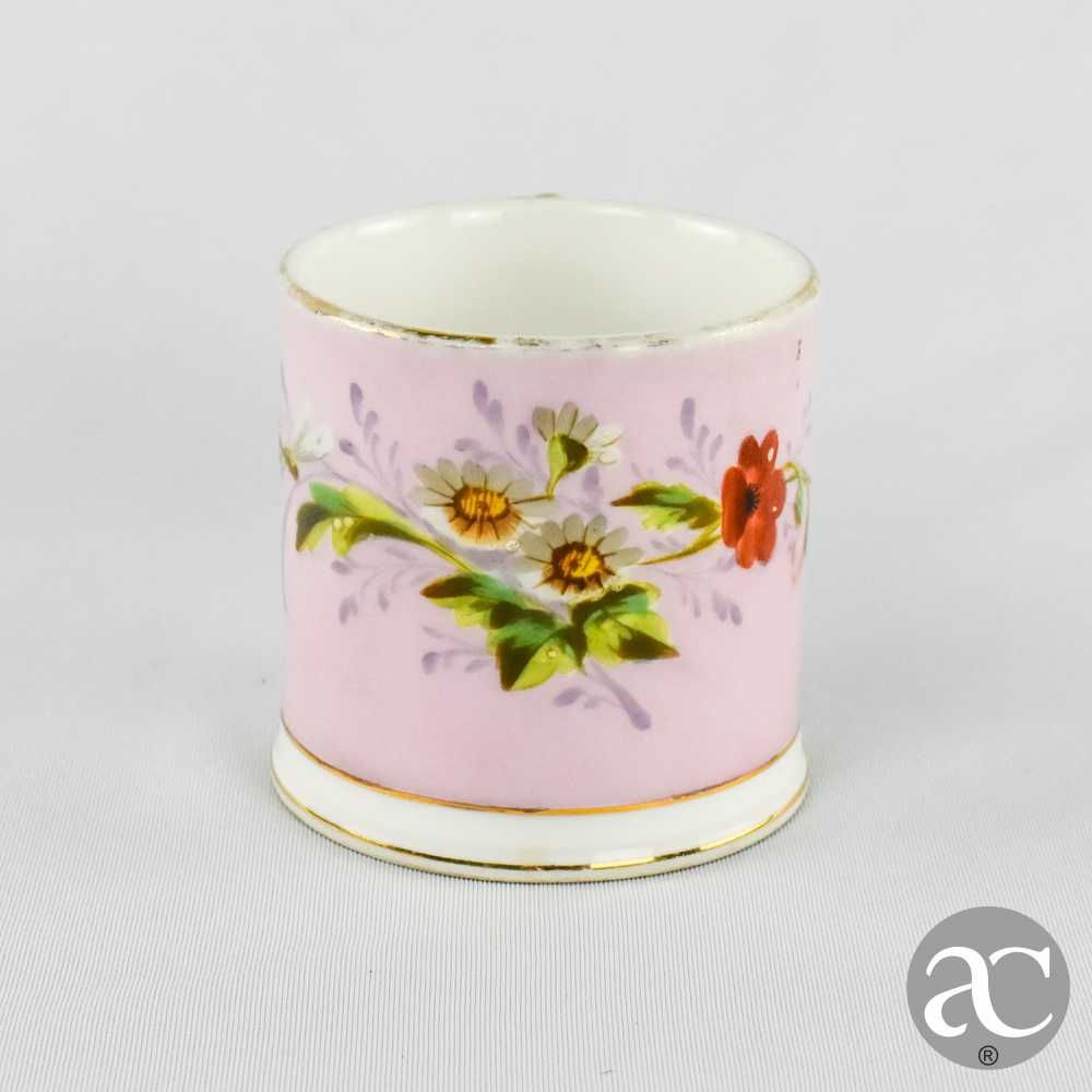 Caneca porcelana Vista Alegre, pintada à mão, 1ª metade do séc. XIX