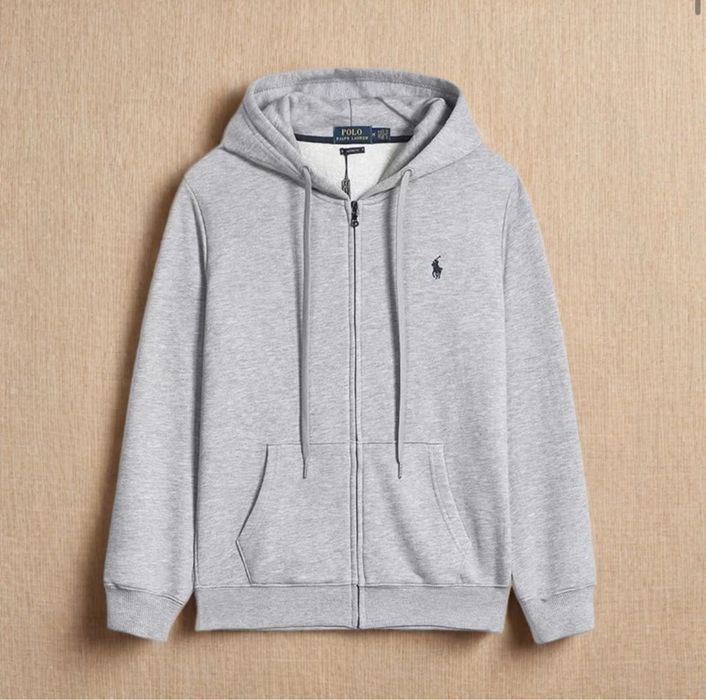 Сіре зіп-худі Polo Ralph Lauren