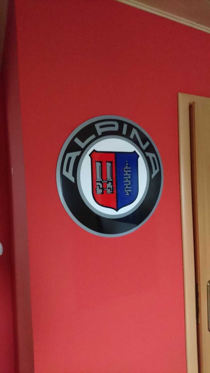 Logo Szyld BMW Alpina do garażu pokoju na ścianę gadżet