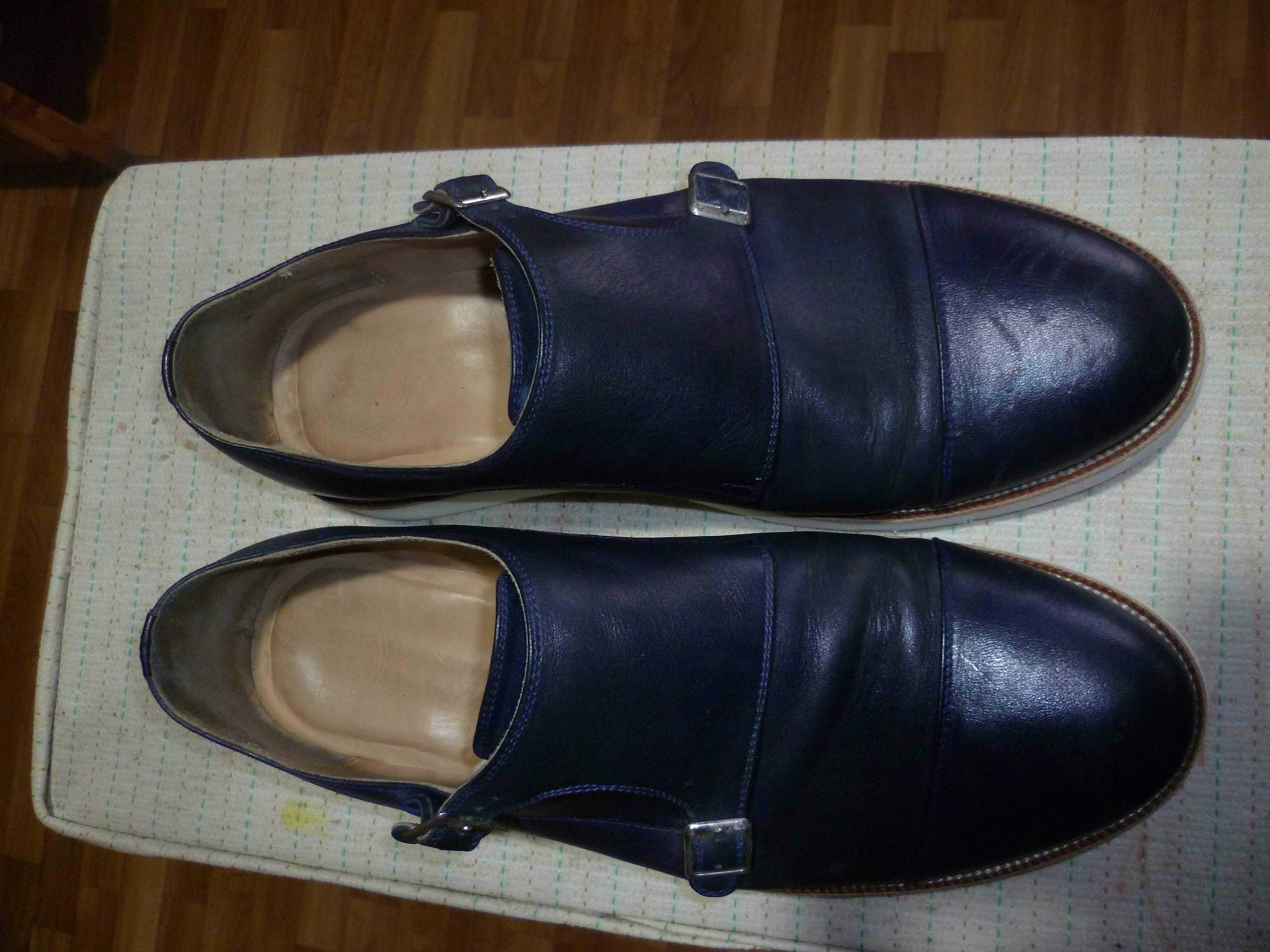 Туфли Da Milano 46-47р синие, оригинал.