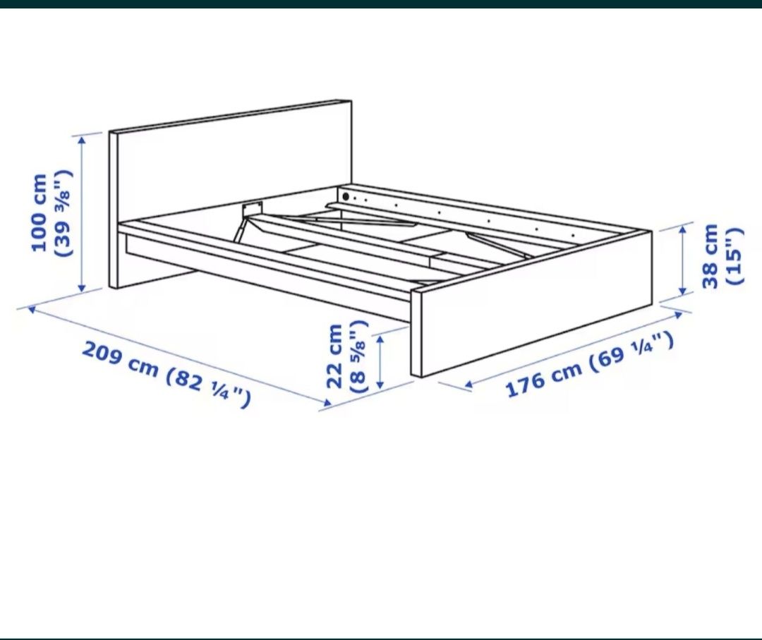 (1) Cama IKEA (200x160) com/sem estrado