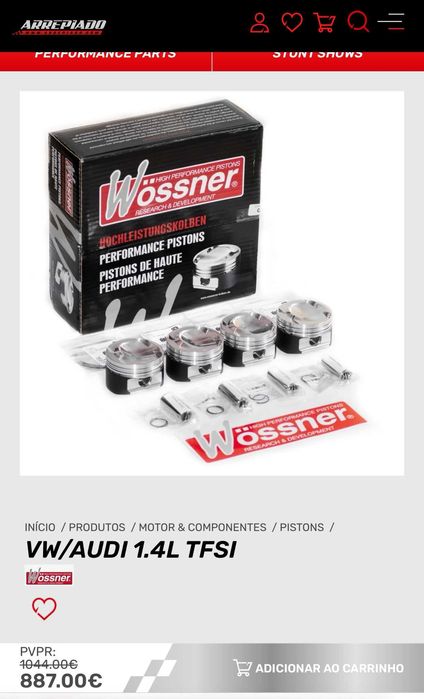Pistons e muito mais para VW 2.0L TFSI