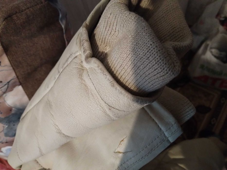 Мужская кожаная  зимняя куртка nikelson air пилот