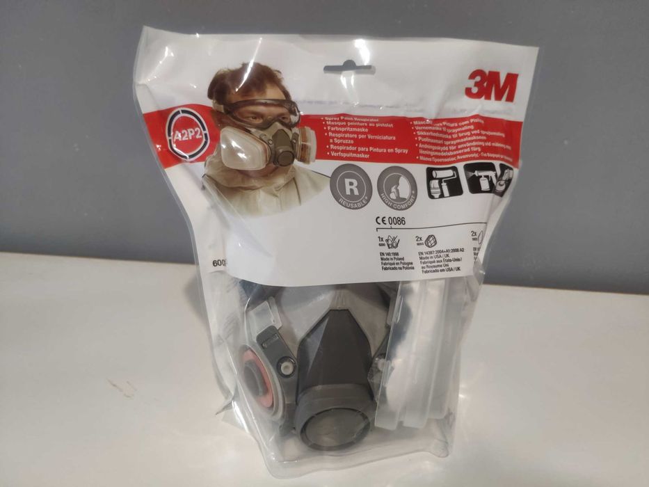Maska lakiernicza 3M 6200 + Filtry