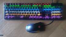 Zestaw - Klawiatura Mechaniczna + Myszka Podświetlana + Podkładka RGB
