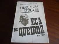 "Língua e Estilo de Eça de Queiroz" de Ernesto Guerra da Cal - 1ª Ed.