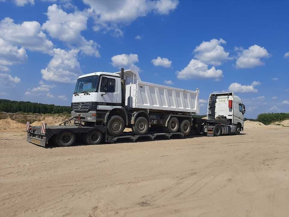 Transport Kombajnów  Niskopodwoziowy Maszyn rolniczych poj Ciężarowych