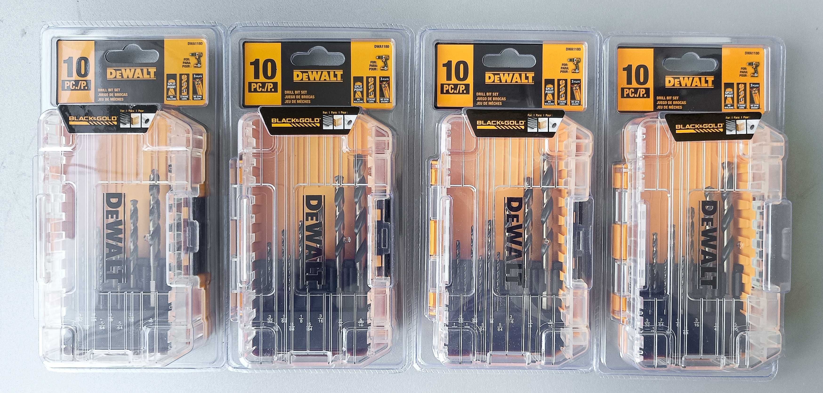 Набір свердел Dewalt Black and Gold 10 шт.
