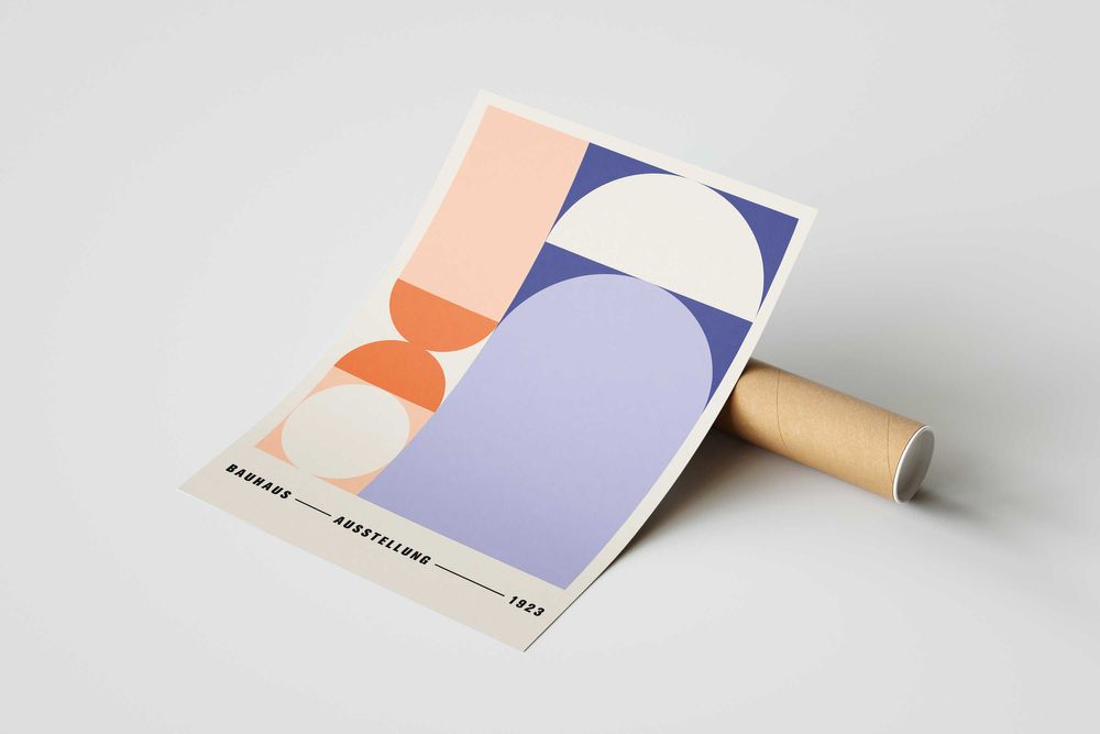 Plakat A3 Bauhaus Ausstellung, Harmonia i styl - trzeci plakat Gratis