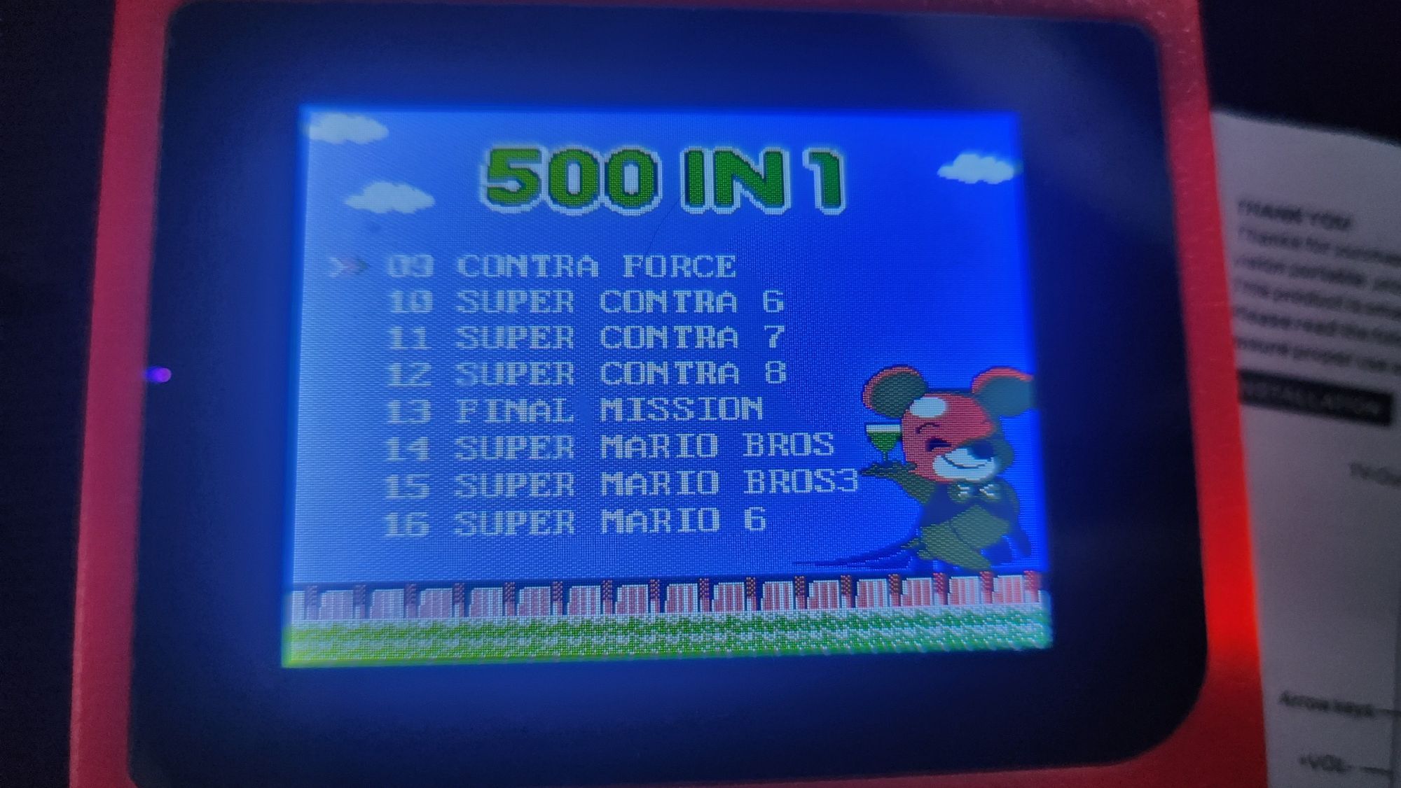 Mini Consola Retro Gaming com mais de 400 jogos de Arcade de 8 bits