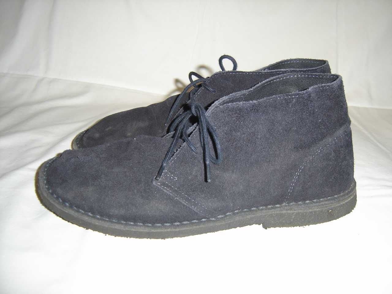 Pretty green skórzane botki zamszaki welury chukka desert boots 41