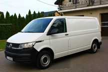 Volkswagen TRANSPORTER T6.1 FURGON 2.0 TDI 150KM DŁUGI L2 VF23%  T6.1 2.0 TDI 150KM LONG 3 Osobowy Bezwypadkowy Serwis Ładne Auto FV23%