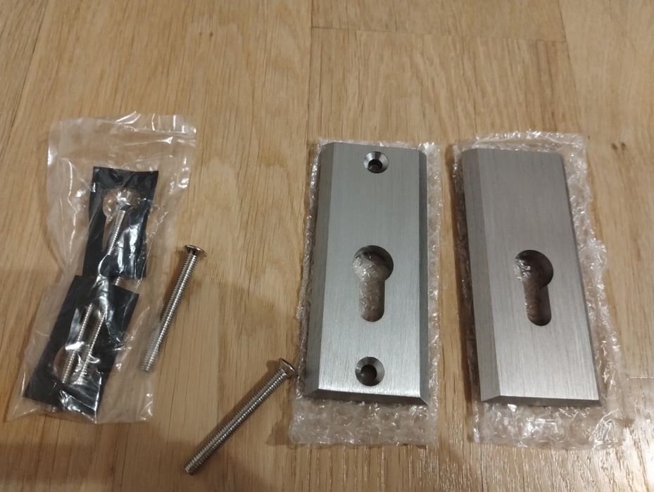 Szyld górny- rozeta zewnętrzna Shark INOX Domino